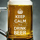 Keep Calm And Drink Beer - Krígeľ s gravírovaním