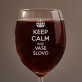 Keep calm - Gravírovaný pohár