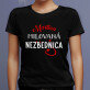 Milovaná nezbednica - Čierne dámske tričko