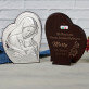 Sväté prijímanie - Panna Mária - Strieborný obraz s gravírovaním