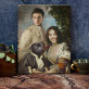 Kráľovský pár s maznáčikom - Kráľovský portrét