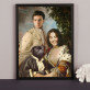 Kráľovský pár s maznáčikom - Kráľovský portrét