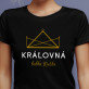 Kráľovná babka - Čierne dámske tričko