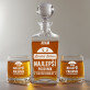 Limited edition - Sada gravírovanej karafy a pohárov na whisky