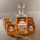 Limited edition - Sada gravírovanej karafy a pohárov na whisky