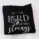 Lord of the strings - Čierna pánska mikina s kapucňou