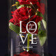 Love - Večná ruža v skle