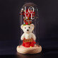 Love - večná ruža s medvedíkom