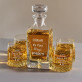 Magic Whisky - Sada gravírovanej karafy a pohárov na whisky