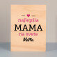 Mama - Tlač na drevo