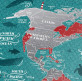 STÍRACÍ MAPA SVĚT Travel Map™ Marine World