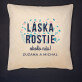Láska rastie - Dekoračný vankúš