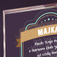 Macko anjel - Akrylový blok