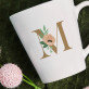 Monogram kvety - Hrnček s potlačou