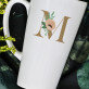 Monogram kvety - Hrnček s potlačou
