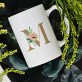Monogram kvety - Hrnček s potlačou