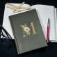 Monogram kvety - Notes a5 s potiskem