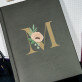 Monogram kvety - Notes a5 s potiskem
