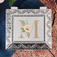 Monogram kvety - Postříbřená šperkovnica