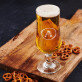 Monogram v kruhu kvety - Pohár na pivo na stopke