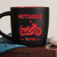 Motoholik - čierny keramický hrnček