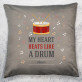 My heart beats like a drum - Dekoračný vankúš