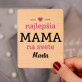 najlepšia mama - Drevený magnet