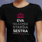 Najlepšia sestra - Čierne dámske tričko