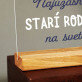 Najúžasnejší starí rodičia - Tlač na akrylové sklo so stojanom
