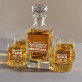 naplň - Sada gravírovanej karafy a pohárov na whisky