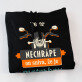 Nechrápe - Čierna pánska mikina s kapucňou