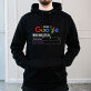 Nepotrebujem google - Čierna pánska mikina s kapucňou