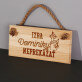 Neprekážať - Drevená tabuľka