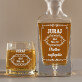Old no - Sada gravírovanej karafy a pohárov na whisky