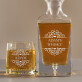 Ornamenty - Sada gravírovanej karafy a pohárov na whisky
