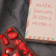 Pohľadnica na Valentína - Čokoláda s jahodami