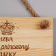 Izba malej princeznej - Drevená tabuľka