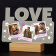Polaroidové kvety - Tlač na akrylové sklo led LOVE