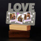 Polaroidové kvety - Tlač na akrylové sklo led LOVE