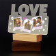 Polaroidové kvety - Tlač na akrylové sklo led LOVE