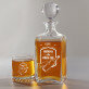 nalieva ako nikto iný - Sada gravírovanej karafy a pohárov na whisky