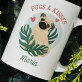 Pugs & kisses - Hrnček s potlačou
