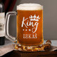 Queen, king - Súprava s pivný krígeľ a pohárom na víno