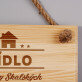 Sídlo - Drevená tabuľka