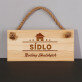 Sídlo - Drevená tabuľka