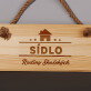 Sídlo - Drevená tabuľka