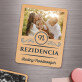 rezidencia - Drevený magnet