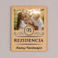 rezidencia - Drevený magnet