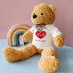 Srdce + dátum - Medvedík 90 cm