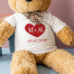 Srdce + dátum - Medvedík 90 cm